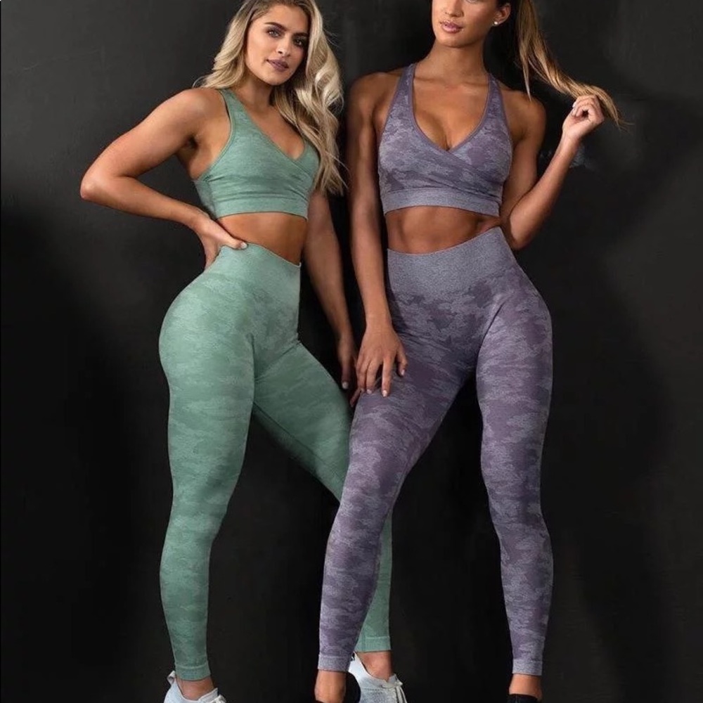 2PCS Camouflage Bra + Legging Yoga Set